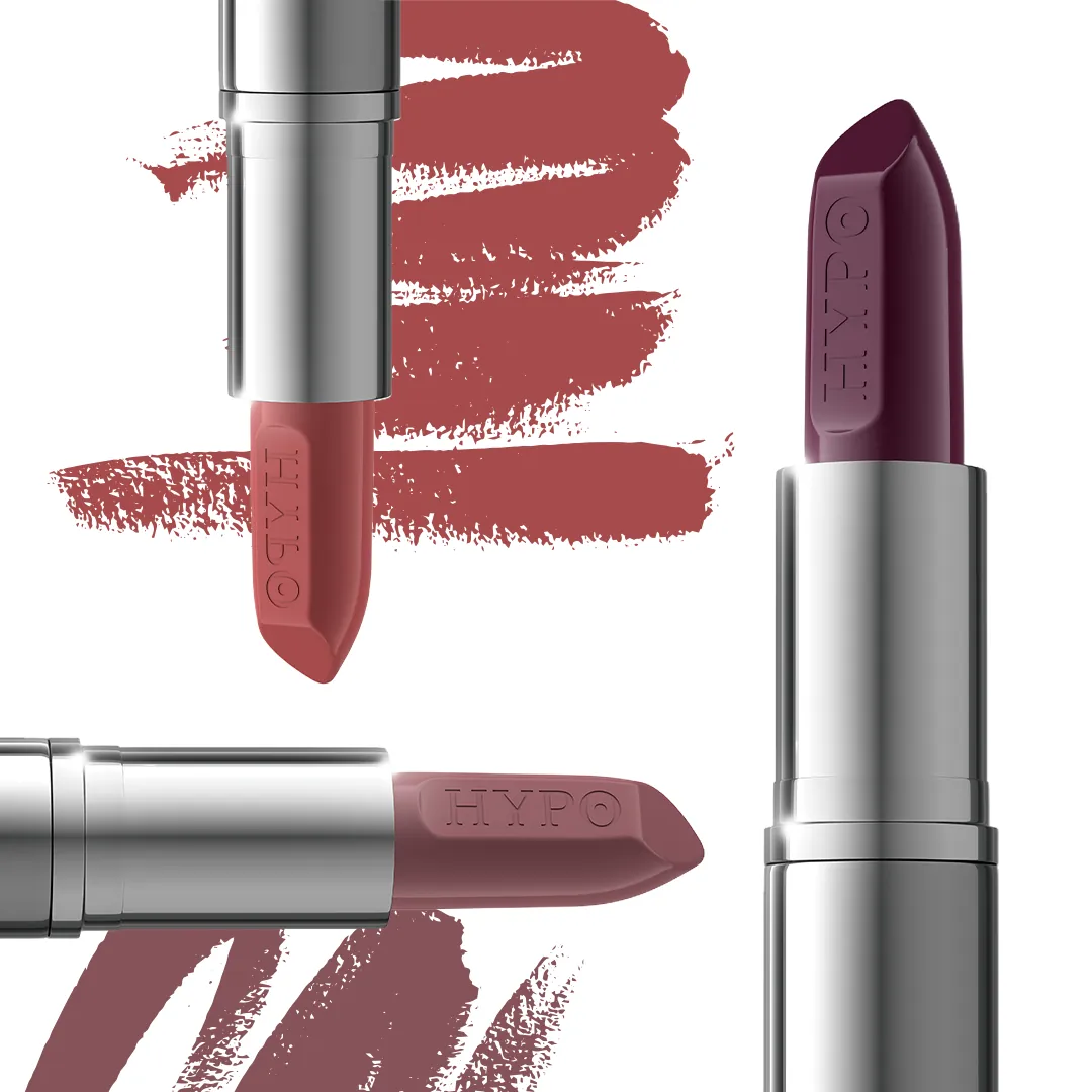 Bell HYPOAllergenic HYPO lipsticks with color swatches
