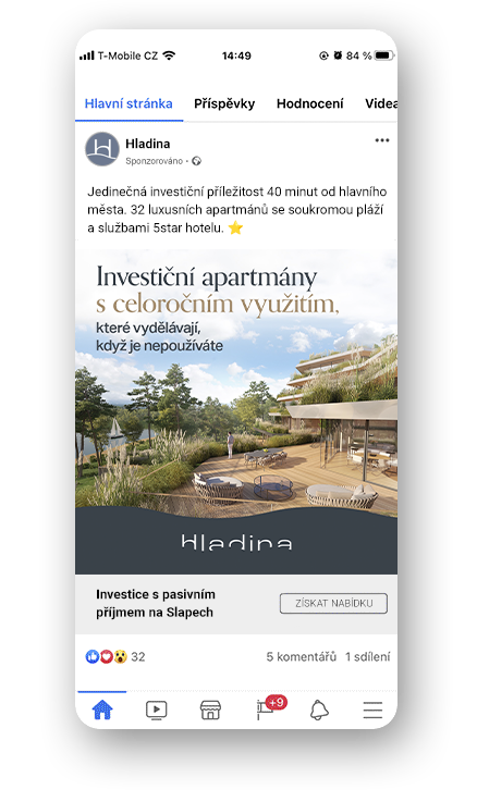 Hladina — campaign mockup