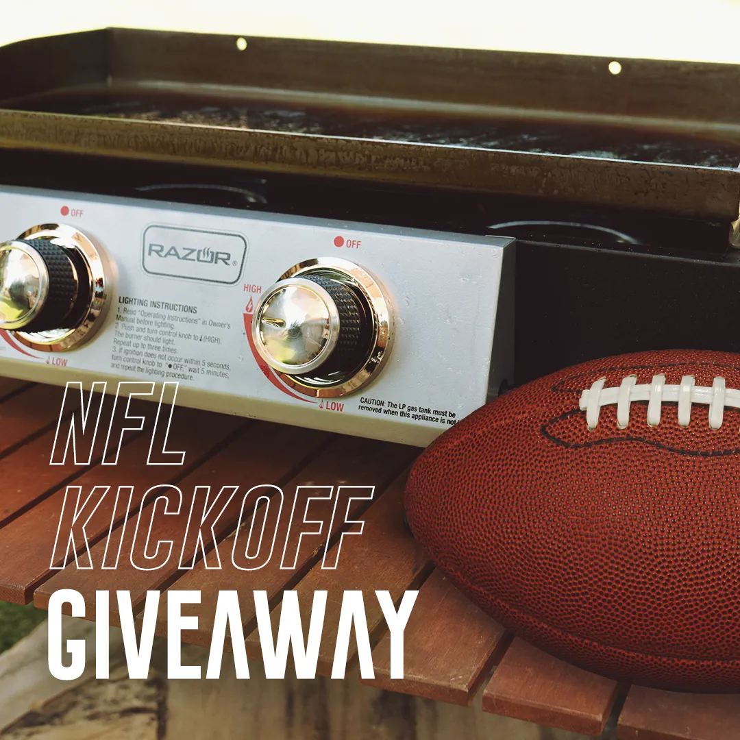 Razor Griddle — NFL giveaway social post