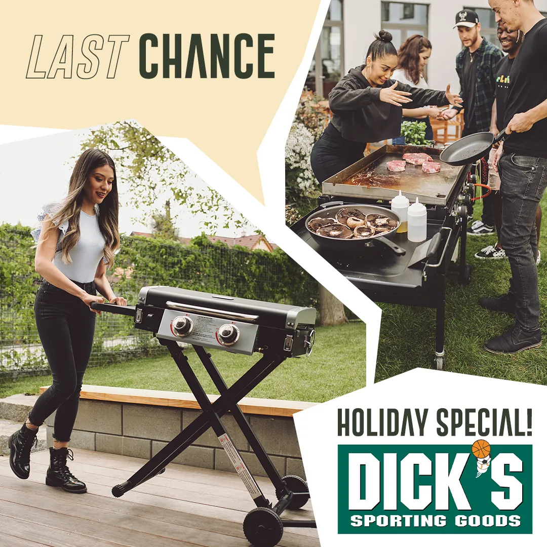 Razor Griddle — Dick's last chance social post