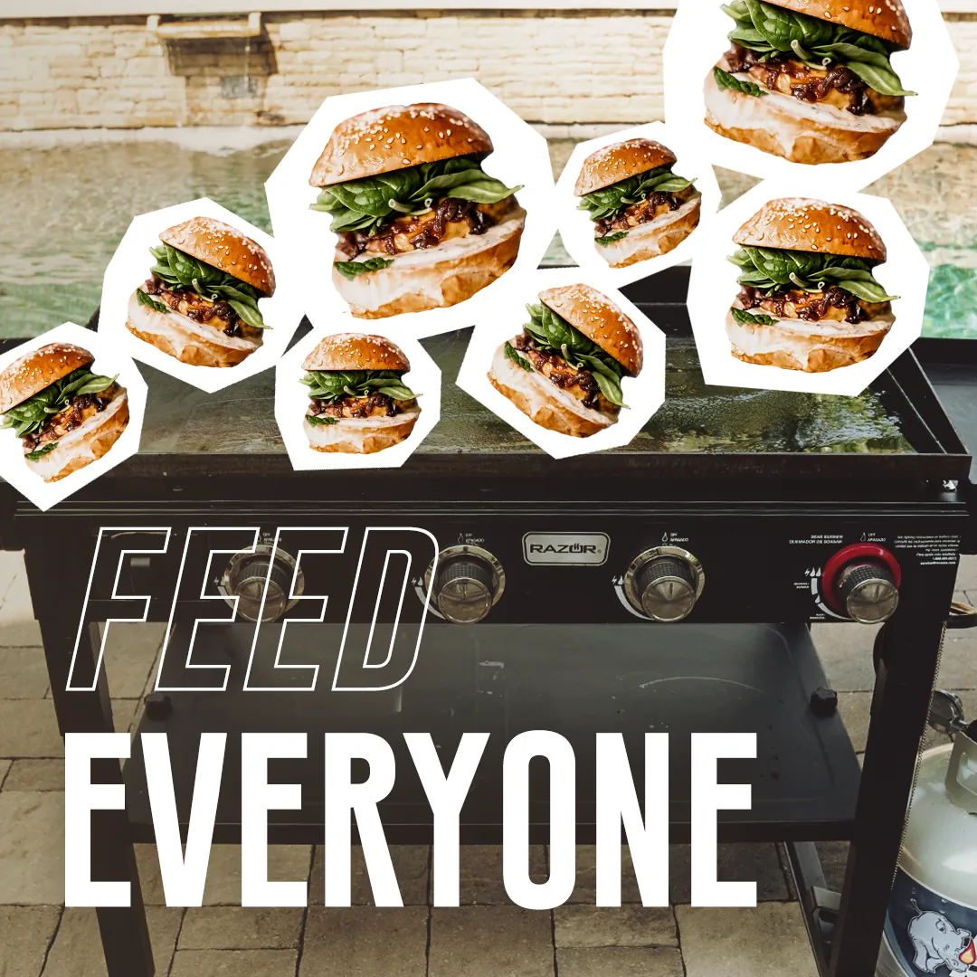 Razor Griddle — feed everyone social post