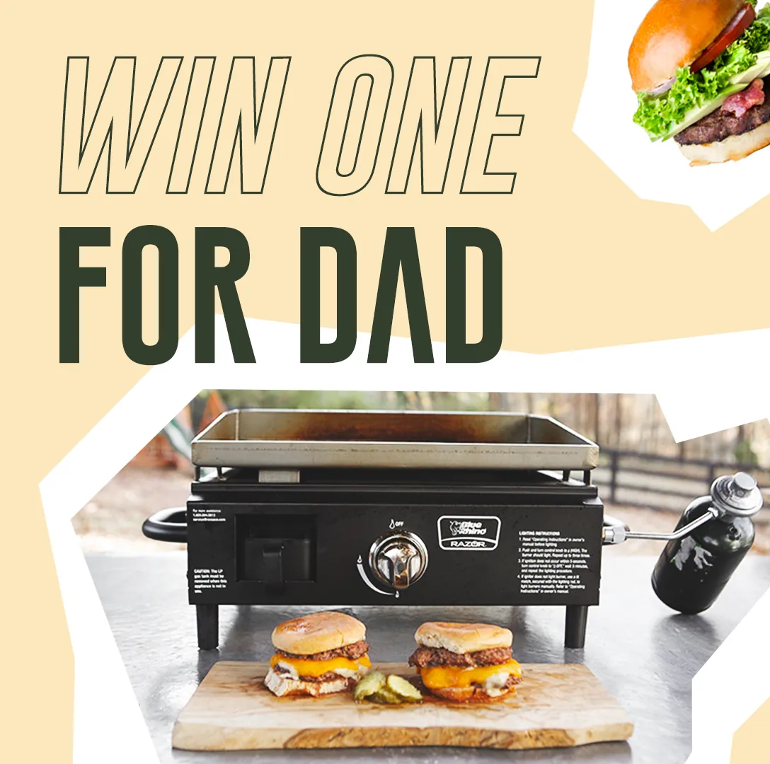 Razor Griddle — giveaway dad social post